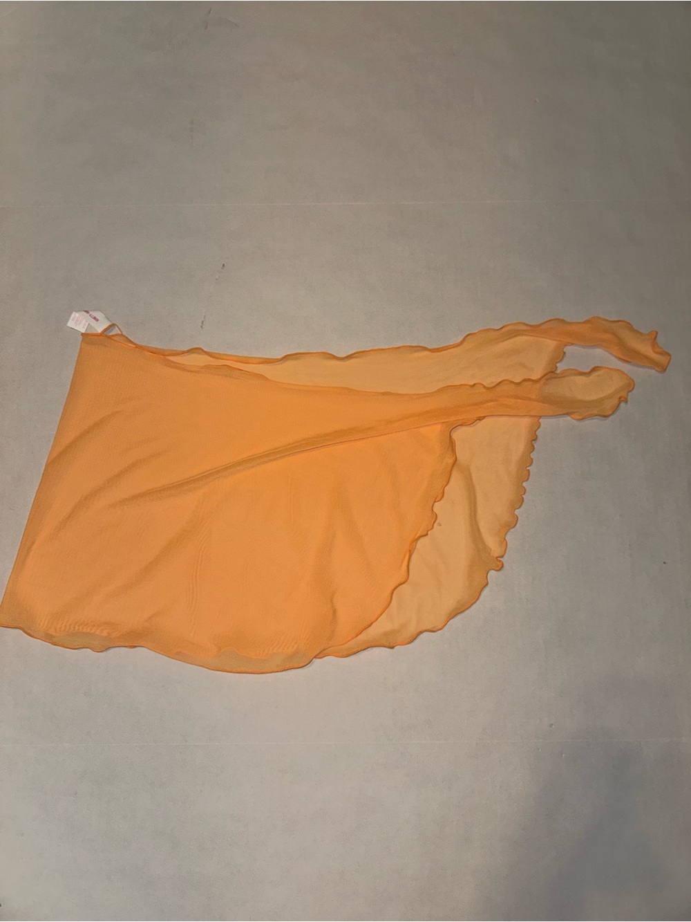 Ninety Lightweight Orange Sheer Scarf